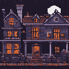 A haunted house